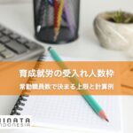 育成就労の受入れ人数枠 常勤職員数で決まる上限と計算例