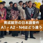 育成就労の日本語要件 A1・A2・N4はどう違う